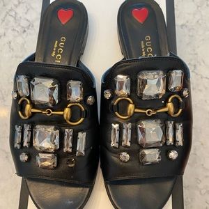 Gucci Sandals Malaga Leather 36.5 but fits like 37